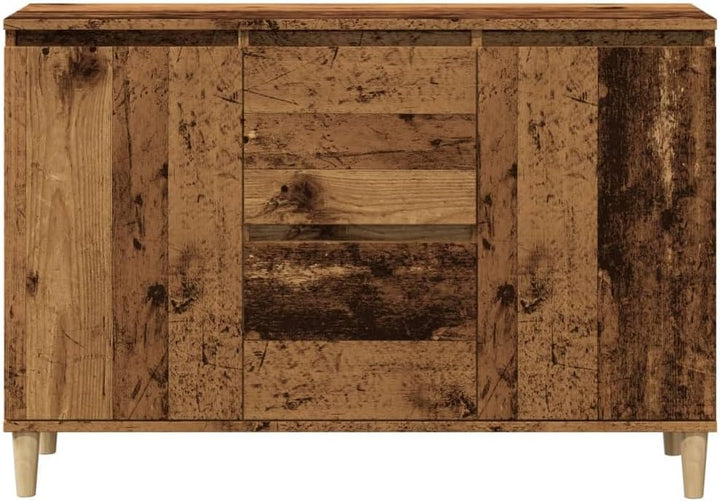 vidaXL Sideboard, Kommode mit 2 Schubladen 2 Türen, Anrichte Schrank für Wohnzimmer, Beistellschrank