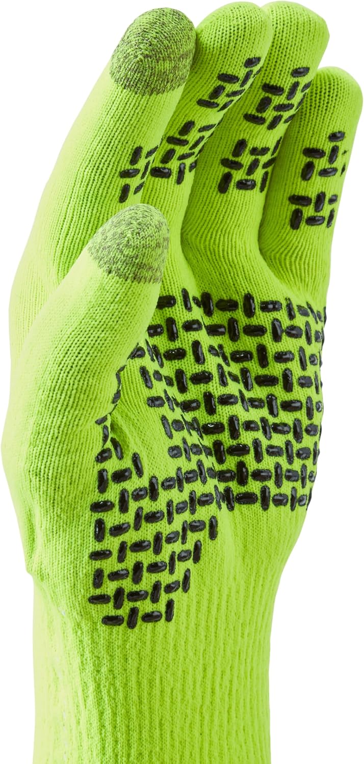 SEALSKINZ Unisex Allwetter Ultra Grip-Strickhandschuh M Neon Yellow, M Neon Yellow