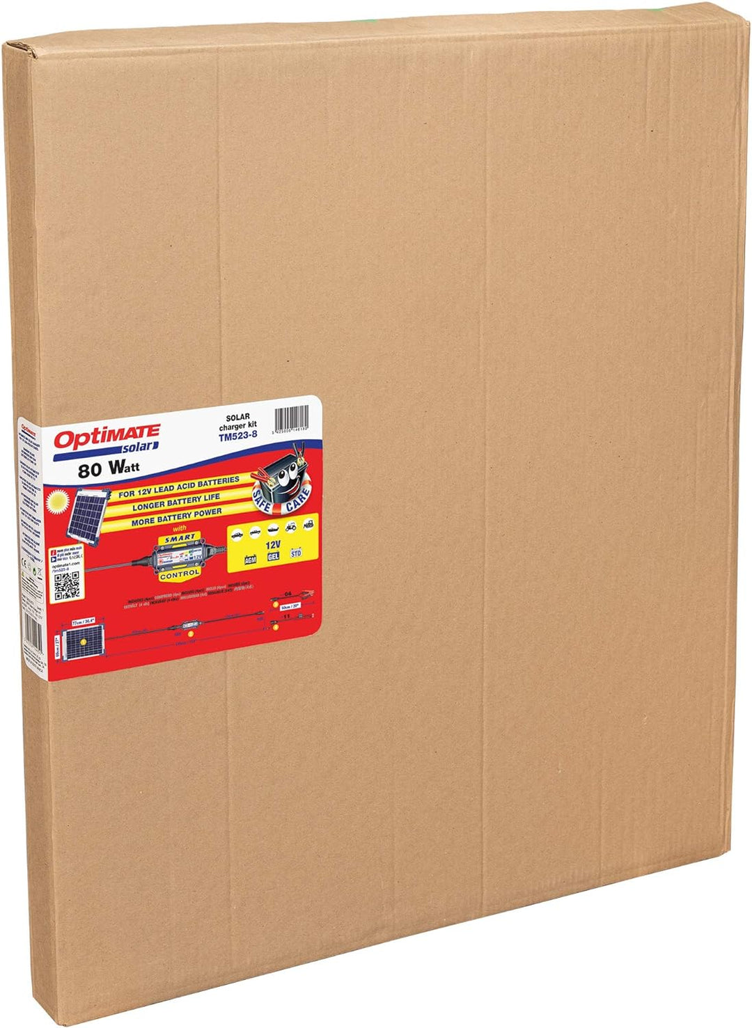 TecMate TM-523-8 OptiMATE 80W, SOLAR 80W, TM523-8, 80W Paneln 6-stufiges batterieschonendes Überwach
