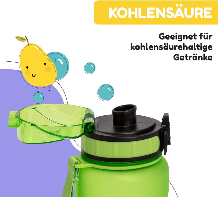schmatzfatz Sport-Trinkflasche, hält das Wasser kalt, Trinkflaschen für Erwachsene, Kinder, Trinkfla
