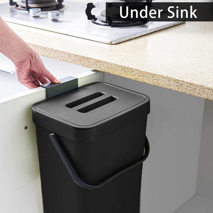 stonespace Mülleimer unter der Spüle, Küche, Komposteimer, Windeleimer, 12 l, hängender Mülleimer fü