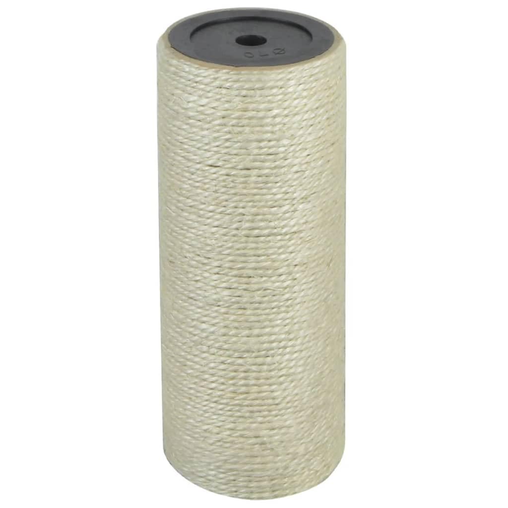 Katzen-Kratzbaum aus natürlichem Sisal 8x20 cm mit 10 mm Innenloch, Beige, Kratzmöbel für Wohnung un