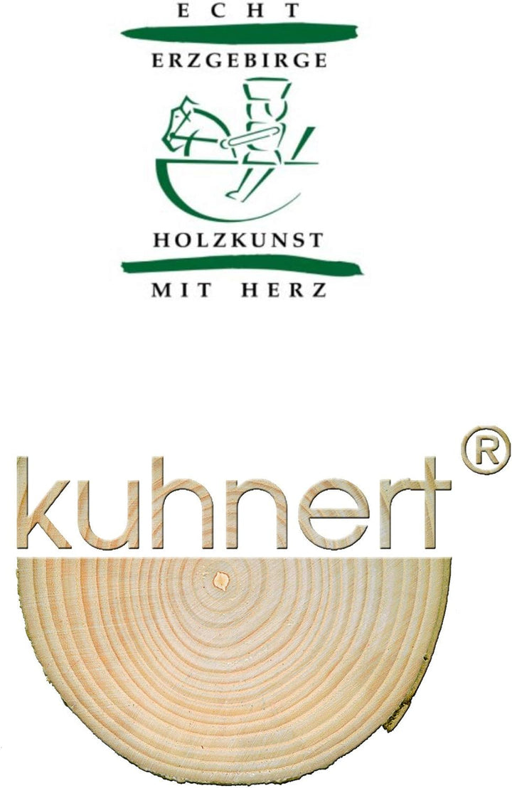 Kuhnert - Original Erzgebirgische Holzkunst Räuchermann Räucherfigur 23cm - Reisigfrau, Reisigfrau