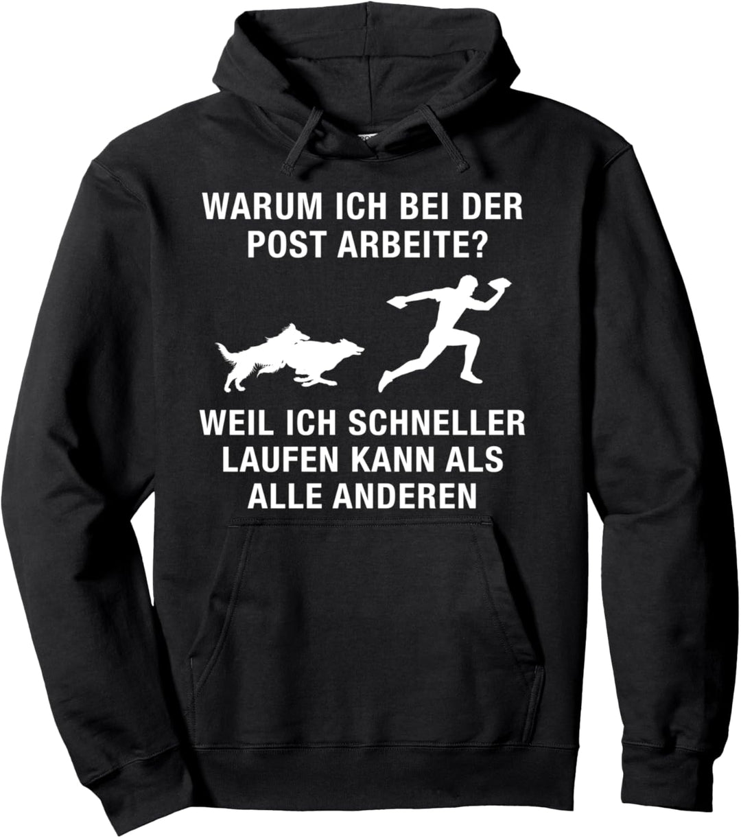 Postbote Zusteller Briefträger Hunde Design Humor Outfit Pullover Hoodie