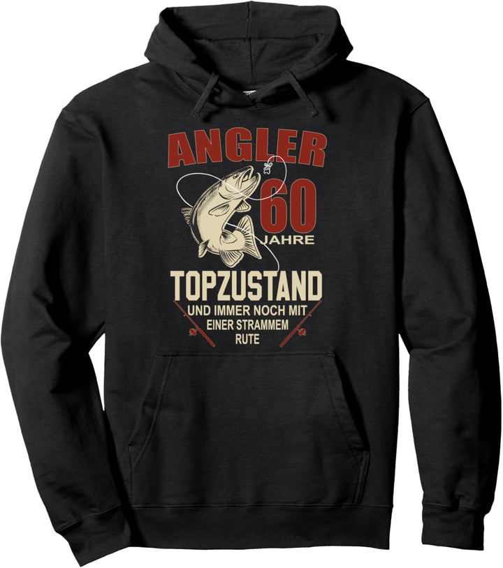Hobbyangler Fischer & Angler 60. Geburtstags Pullover Hoodie