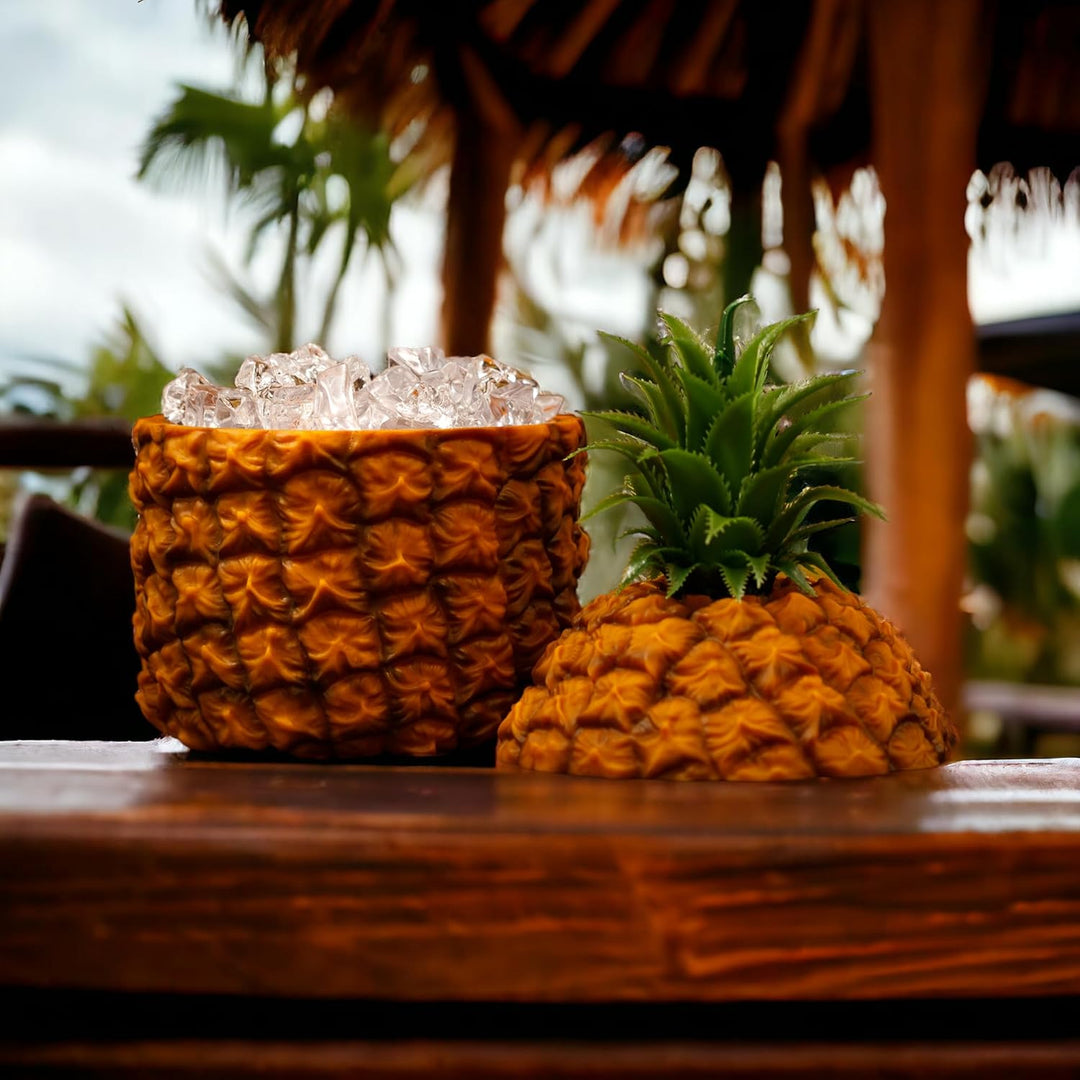 Bar Bespoke Retro Ananas-Eiskübel – Vintage-Kunststoff in Ananasform 1 —, 1 —