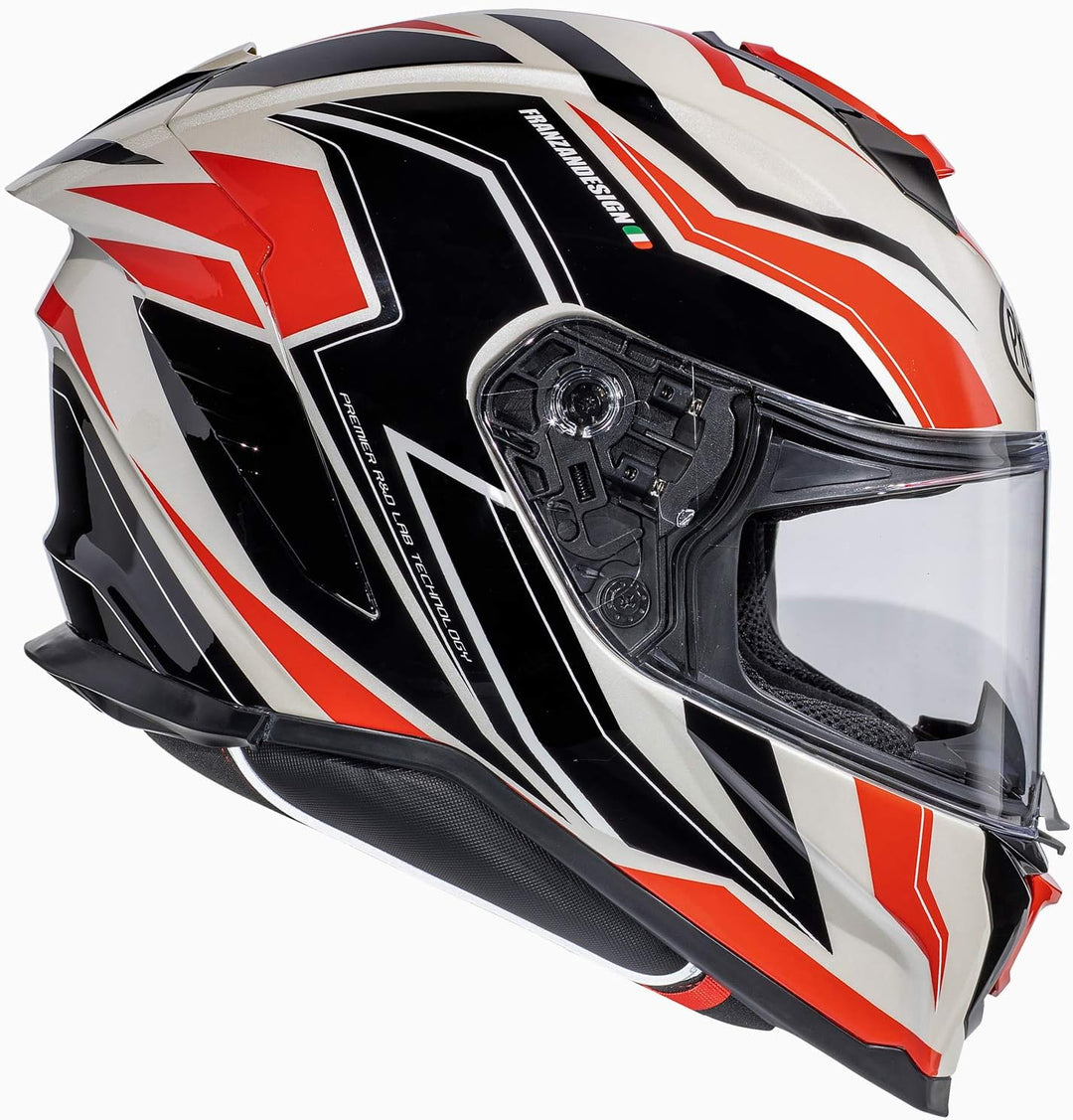 Premier Unisex Hyper Rw2 Helmet L (62/63) PERLE WEISS / ROT / SCHWARZ, L (62/63) PERLE WEISS / ROT /