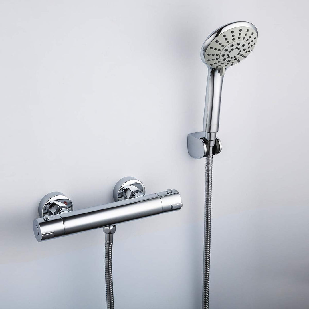 GAPPO Armatur Dusche Thermostat/mit 38℃ Sicherheitstaste/Dusche mischbatterie Messing Kern, Chrom Ch