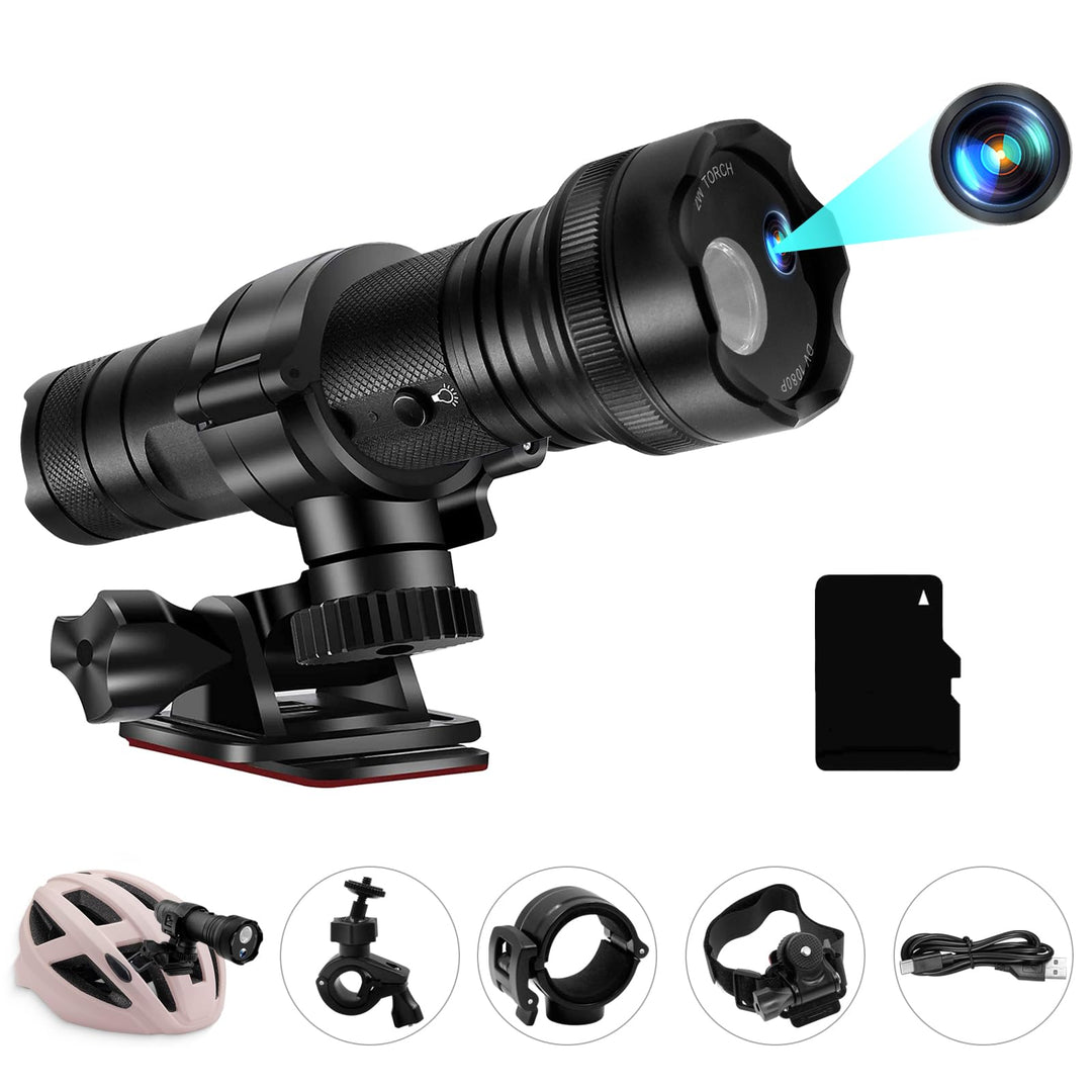 LXMIMI Sportkamera HD 1080P Mini DV Kamera, 120° Motorrad Sport Kamera, Helm Action Kamera, Fahrrad
