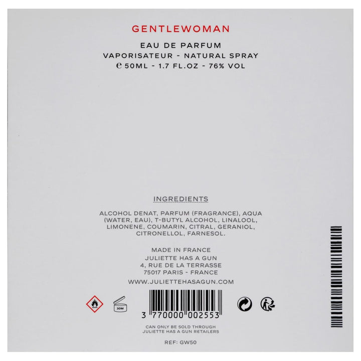 Juliette has a gun Gentlewoman femme/women, Eau de Parfum Spray 1 x 50 ml, 1 x 50 ml