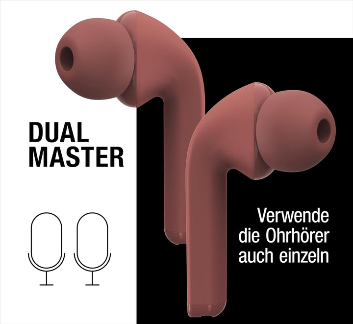 Fresh 'n Rebel Twins Fuse, True Wireless kabellose In-Ear-Bluetooth-Kopfhörer mit Spitze, mit Sprach