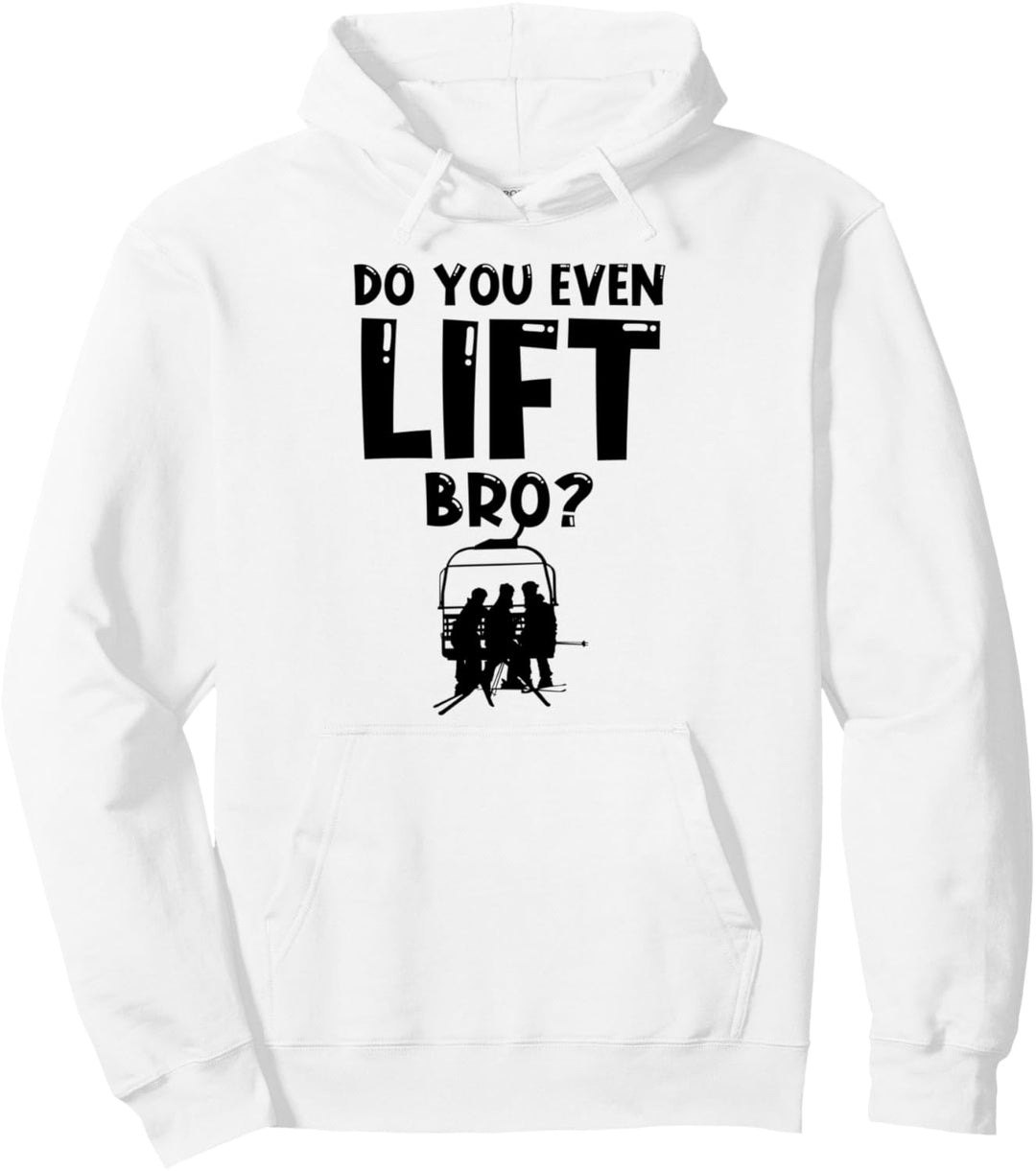 Skifahrer Herzschlag Ski Pullover Hoodie