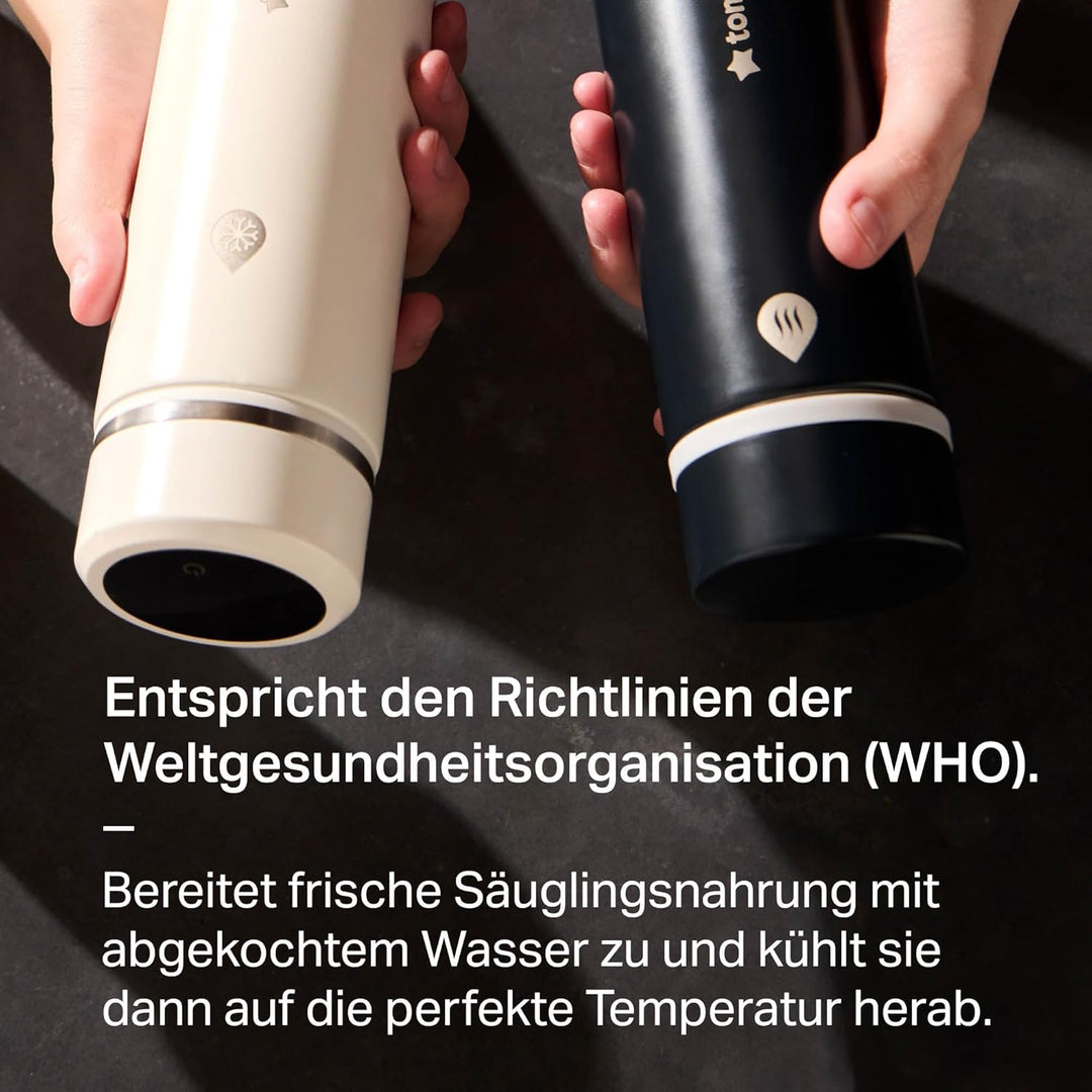 Tommee Tippee GoPrep Nahrungszubereiter-Set, bereitet die perfekte Babyflasche in 2 Minuten zu, trag