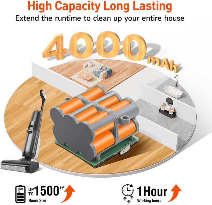Nass-Trockensauger 21,6V Ersatzakku für Tineco iFloor 5 Breeze Complete/iFloor 5 Breeze/Tineco iFloo