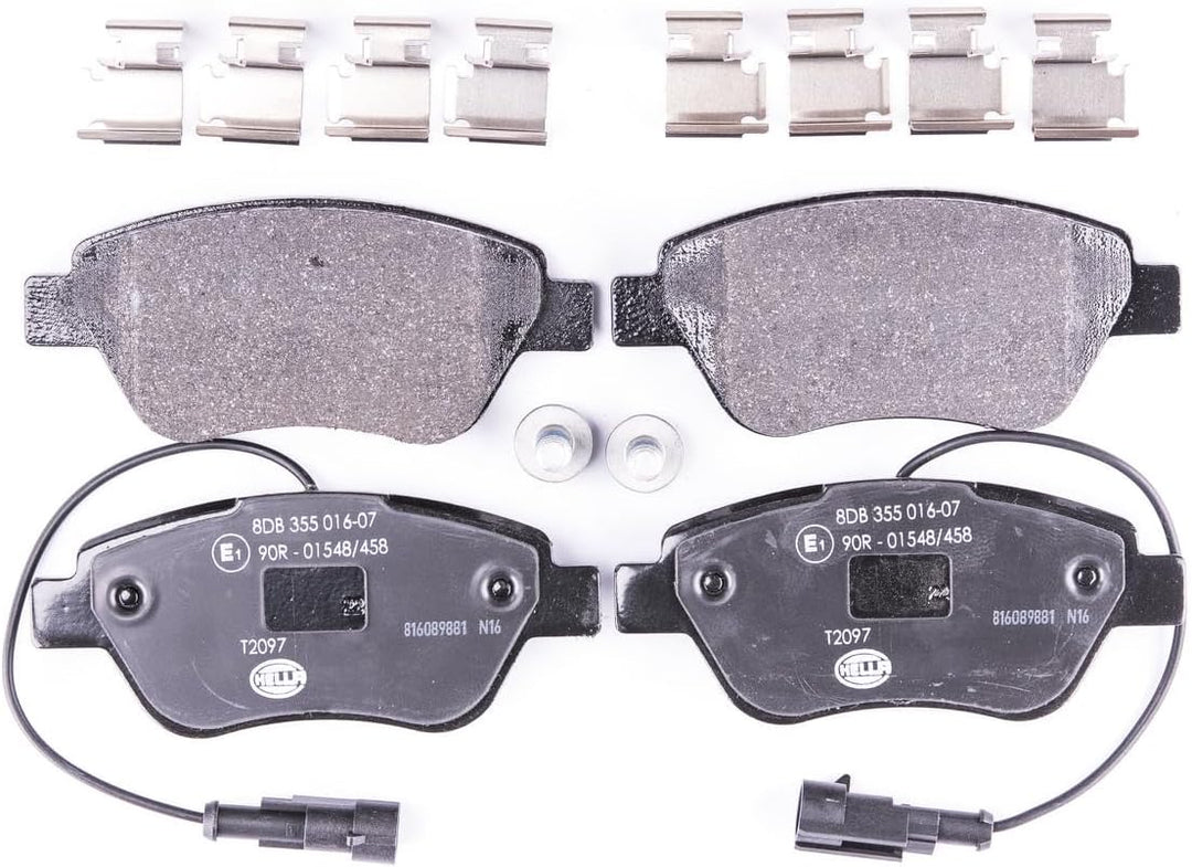 HELLA PAGID 8DB 355 016-071 Bremsbelagsatz - T2097 - Dicke/Stärke: 17.8mm - Bremssystem: Bosch - mit