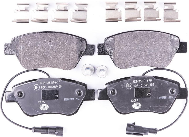 HELLA PAGID 8DB 355 016-071 Bremsbelagsatz - T2097 - Dicke/Stärke: 17.8mm - Bremssystem: Bosch - mit