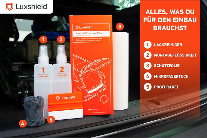 Luxshield Ladekantenschutz Folie für BMW X1 3 (III) U11 I 2022-2024 - Stossstangenschutz, Kratzschut