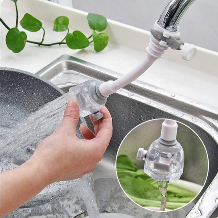 Wasserhahn-Verlängerung, verstellbar, spritzwassergeschützt, drehbar, für die Küche, Wasserspar-Düse