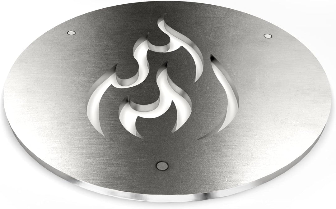 Terma Stahldesign Zubehör Grillrost 20cm für Schürloch Motiv Flamme Made in Germany, Grillrost für F