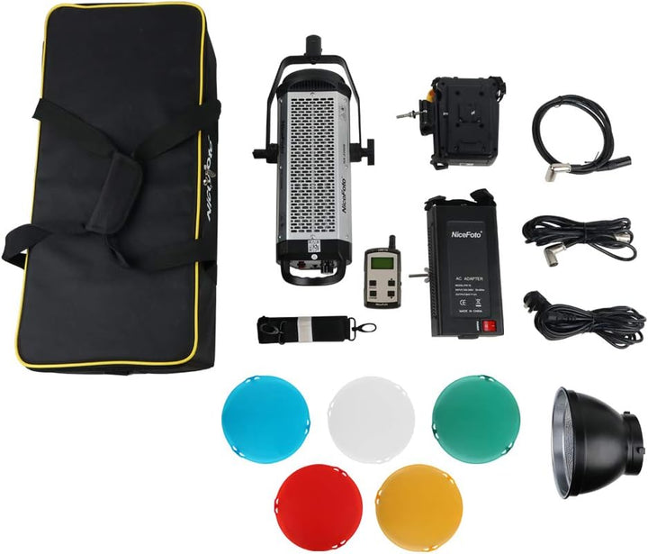 NiceFoto HA-3300B LED-Video-COB-Licht mit Tageslichtausgleich CRI95 & TLCI95 +, 65200lux @ 1M Bowens