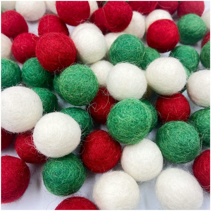 Filz Wollball 2cm 80pc Weihnachten Wollball Party Dekor DIY Benutzerdefinierte Filz Ball Home Decor
