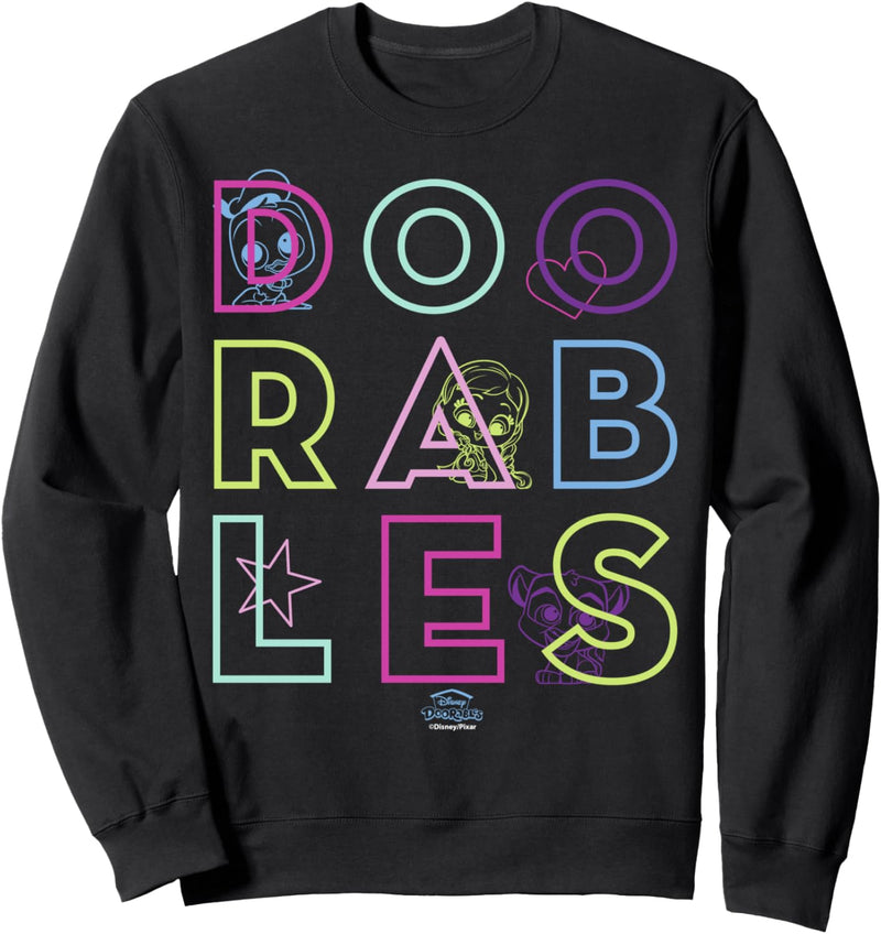 Disney Doorables Text Outline Portraits Sweatshirt