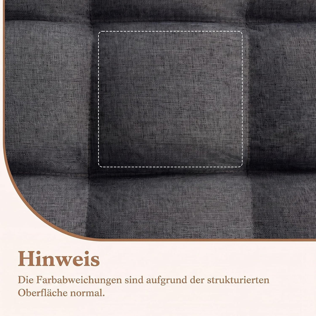 COSTWAY Bodenstuhl verstellbar, Bodensessel gepolstert, Bodenkissen mit Rückenlehne, Meditationsstuh