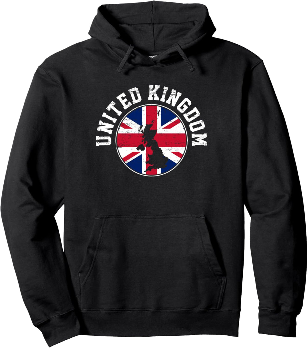 United Kingdom Vintage Pullover Hoodie