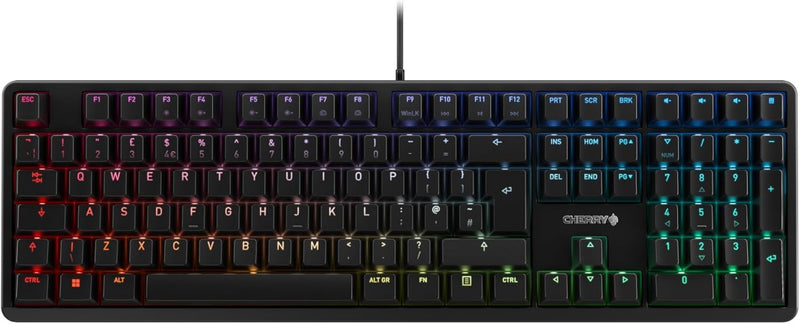 CHERRY G80-3000N RGB, mechanische Gaming-Tastatur mit RGB-Beleuchtung, Britisches Layout (QWERTY), k