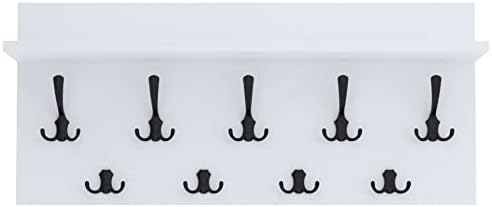 AKKE 40x90 | VERTI Garderobenpaneel Wandgarderobe Garderobe Wandpaneel Kleiderstange SCHWARZ | WEISS