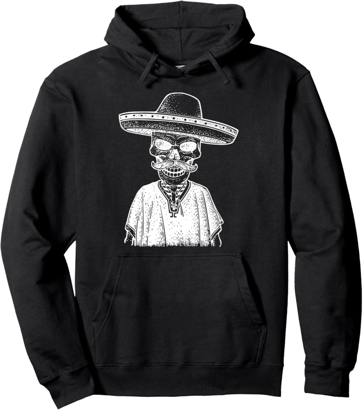 Dia de Muertos Skelett Poncho & Hut I Tag der Toten Feier Pullover Hoodie