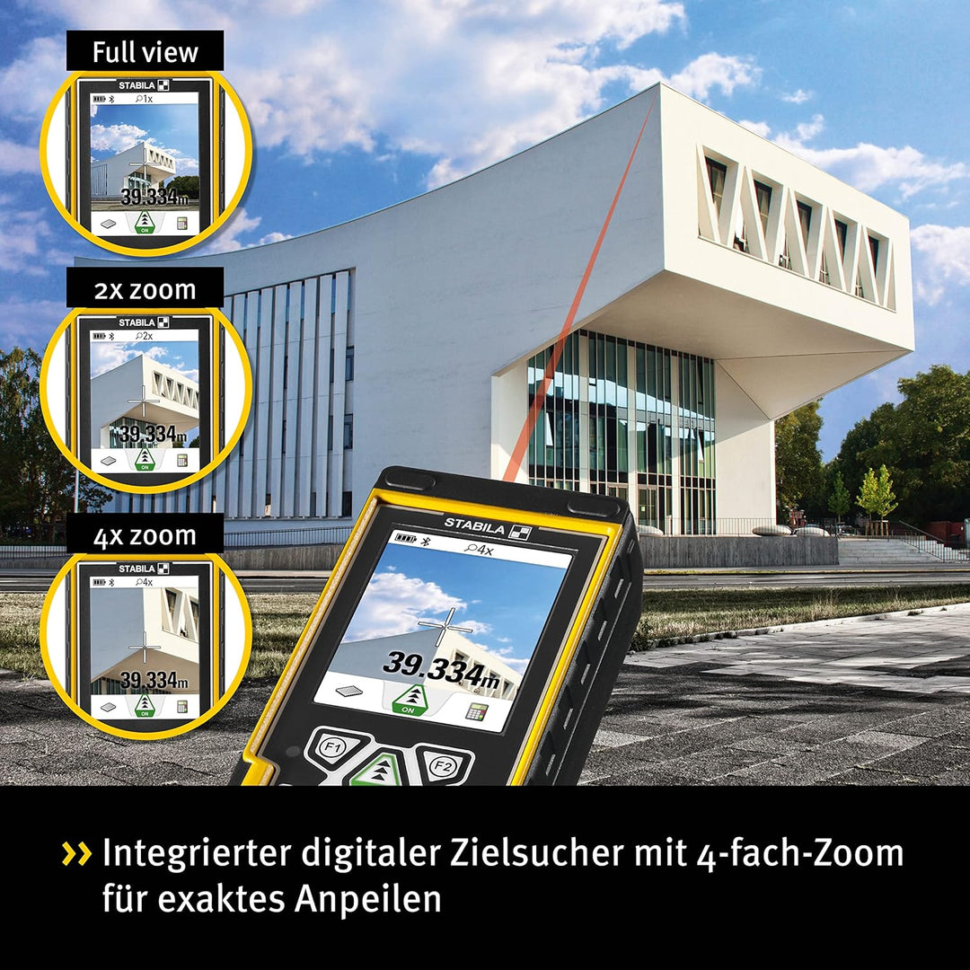 STABILA Laser-Entfernungsmesser LD 520, digitale Zielerfassung, Bluetooth Smart 4.0, max. Messbereic