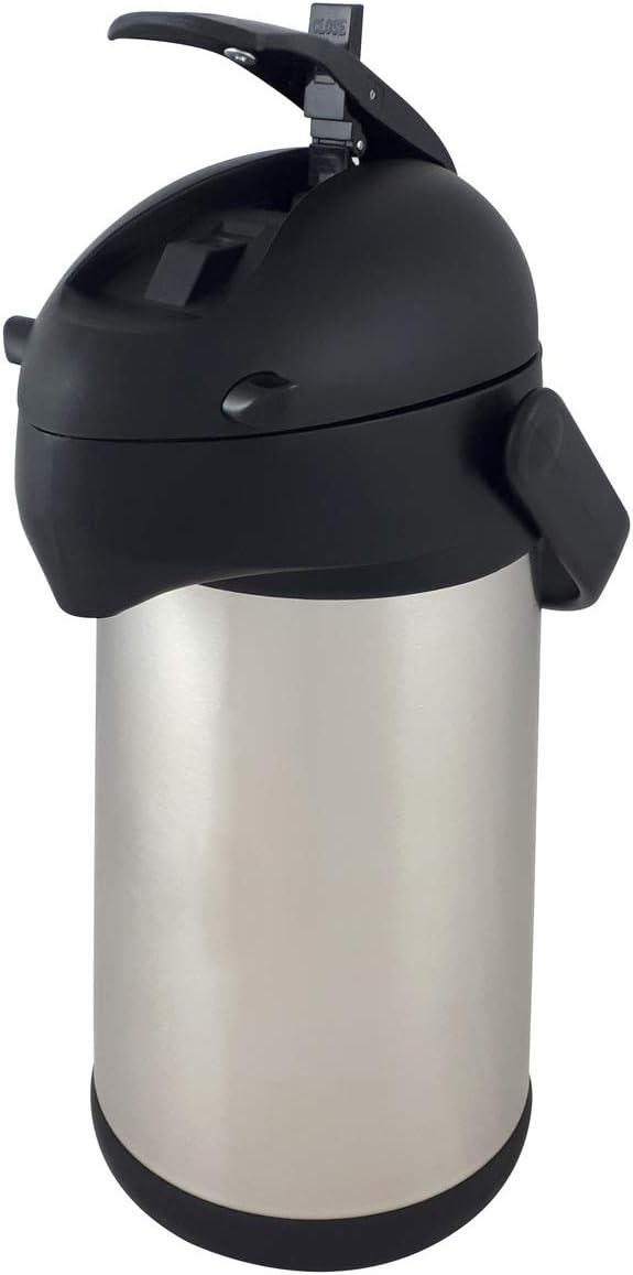 Helios Pipe Pump-Isolierkanne, Edelstahl, 2,5 Liter, 2,5 Liter
