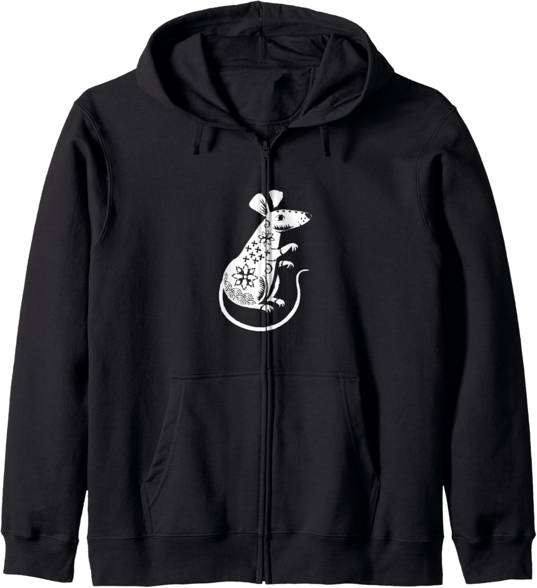 Year of Rat Chinese Zodiac Horoscope Chinese Lunar Year Kapuzenjacke