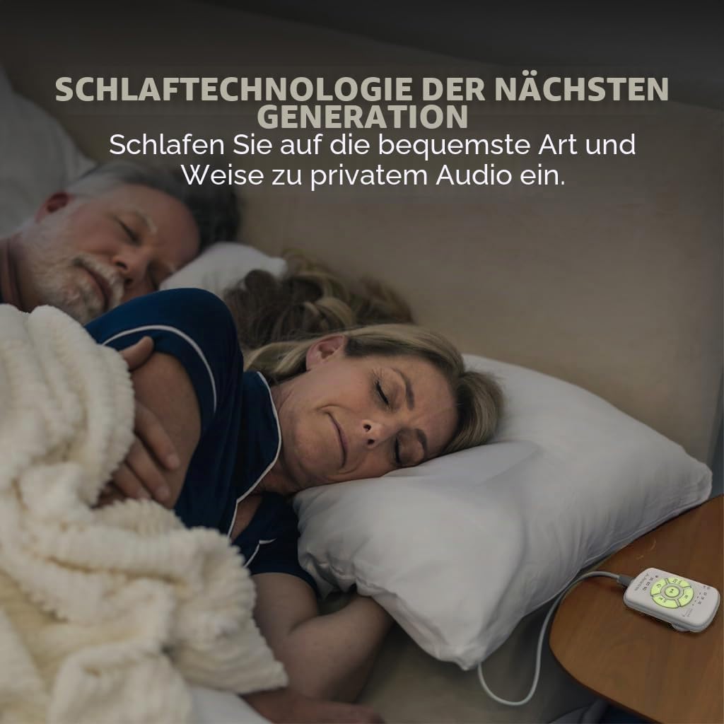 Avantree Slumber 2 – Bluetooth-Kissenlautsprecher mit 4 ultraflachen Lautsprechern, Weisses Rauschen