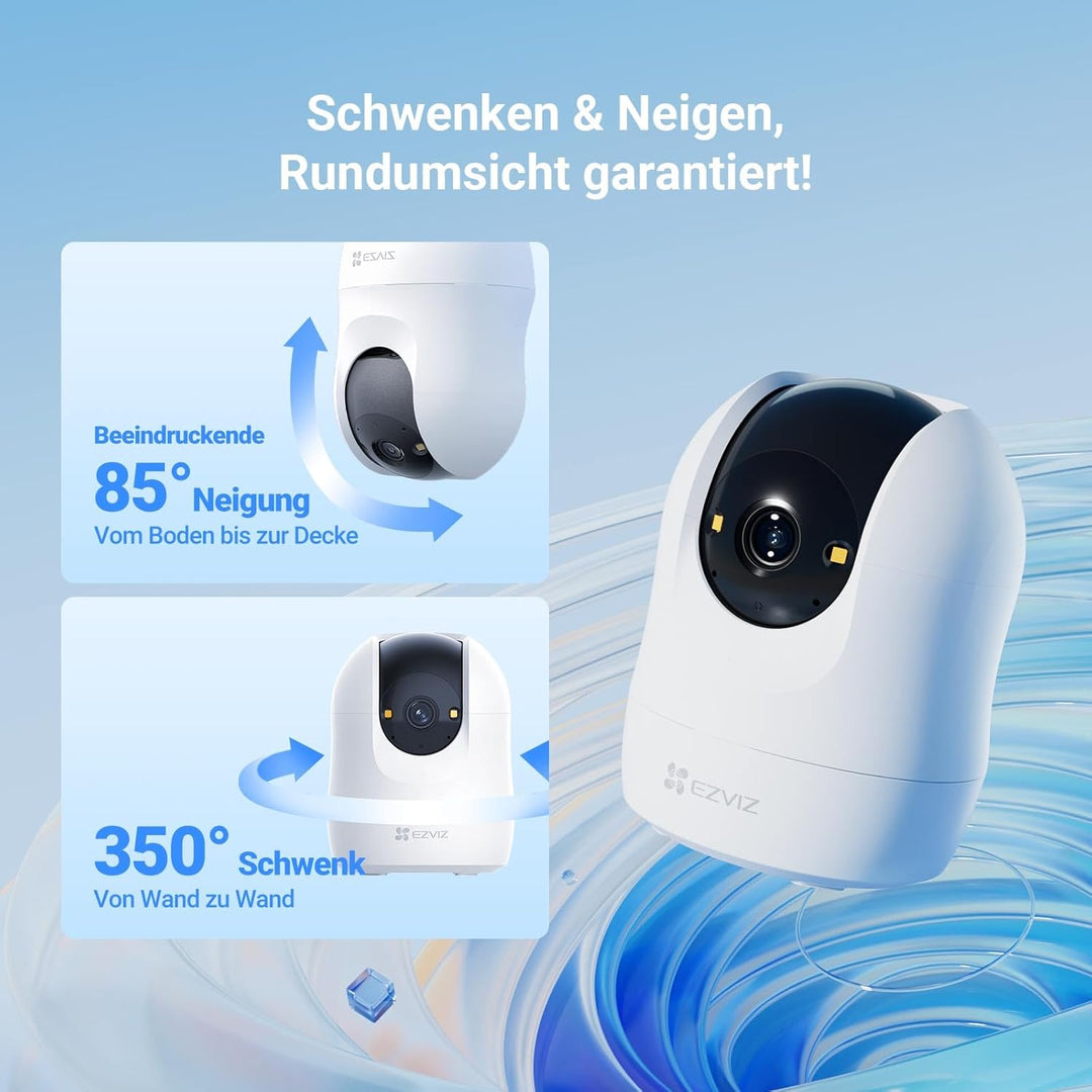 EZVIZ C6N G1 2K 360° Überwachungskamera für den Innenbereich, WiFi Kamera Indoor 3MP, Personenerkenn