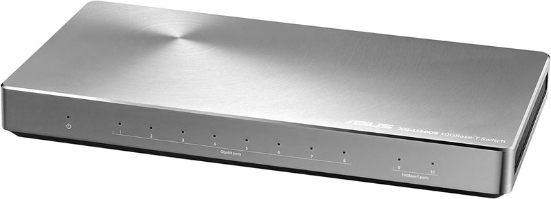ASUS ‎XG-U2008 Gigabit Switch (8x Gigabit Ports, VIP-Port, Metall, Unmanaged)