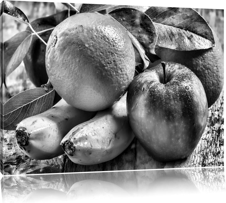 Pixxprint Obst und Gemüse als Leinwandbild/Grösse: 100x70 cm/Wandbild/Kunstdruck/fertig bespannt, 10