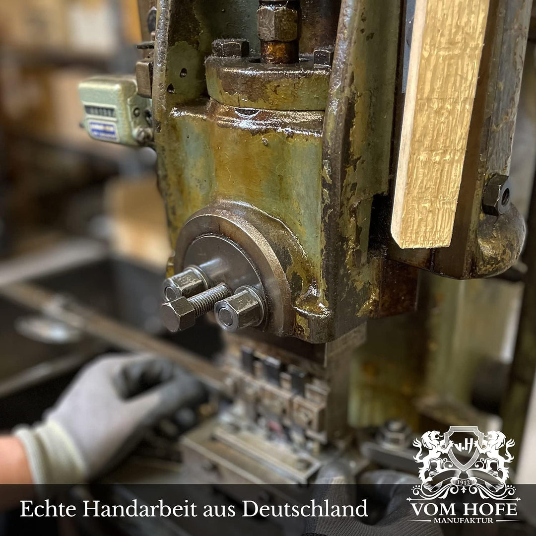 v.H 1912 VOM HOFE MANUFAKTUR Zigarettenetui Echtleder, Handmade in Germany, Prägung mit matt schwarz