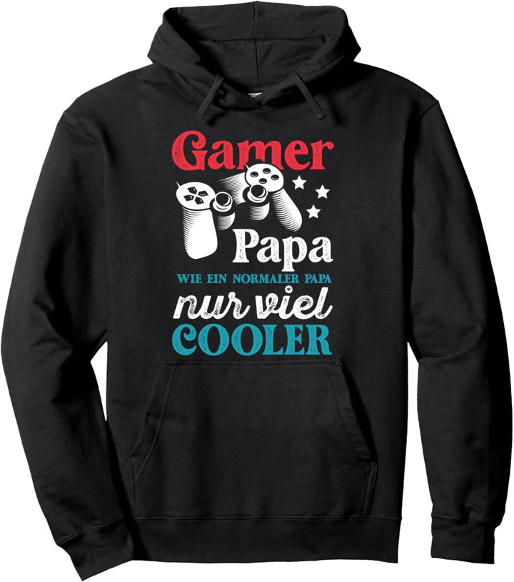 Gamer Papa Nur Cooler Zocker Vater Videospiel Vatertag Pullover Hoodie