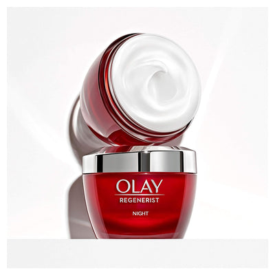 Olay Regenerist Crema De Noche, Fórmula Con Niacinamida (Vitamina B3) Y Péptidos, Hidrata Al Instant