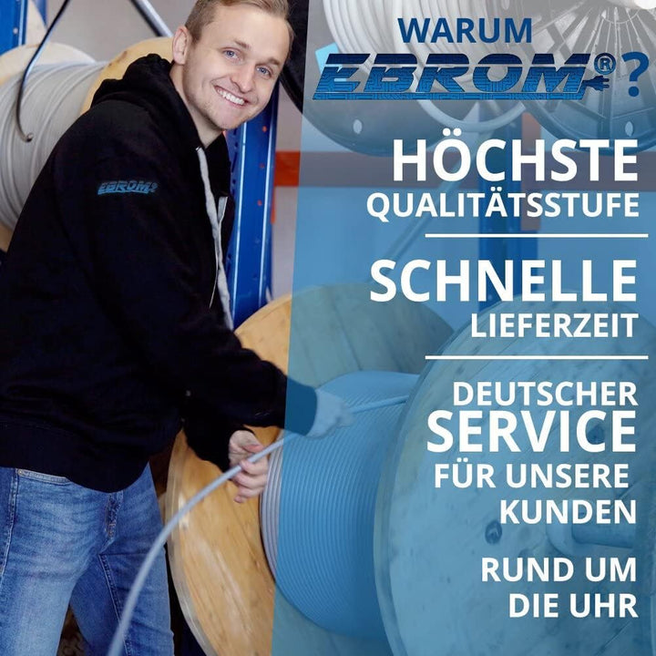 3 Meter Batteriekabel SCHWARZ H07V-K 16 mm² - Batterie Kabel - 99,9% OFC Kupfer - 3 m (3M) 16mm2