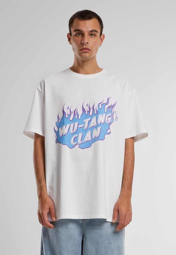 Mister Tee Herren Wu-Tang Clan Wu Cloud Oversize Tee XXL Weiss, XXL Weiss