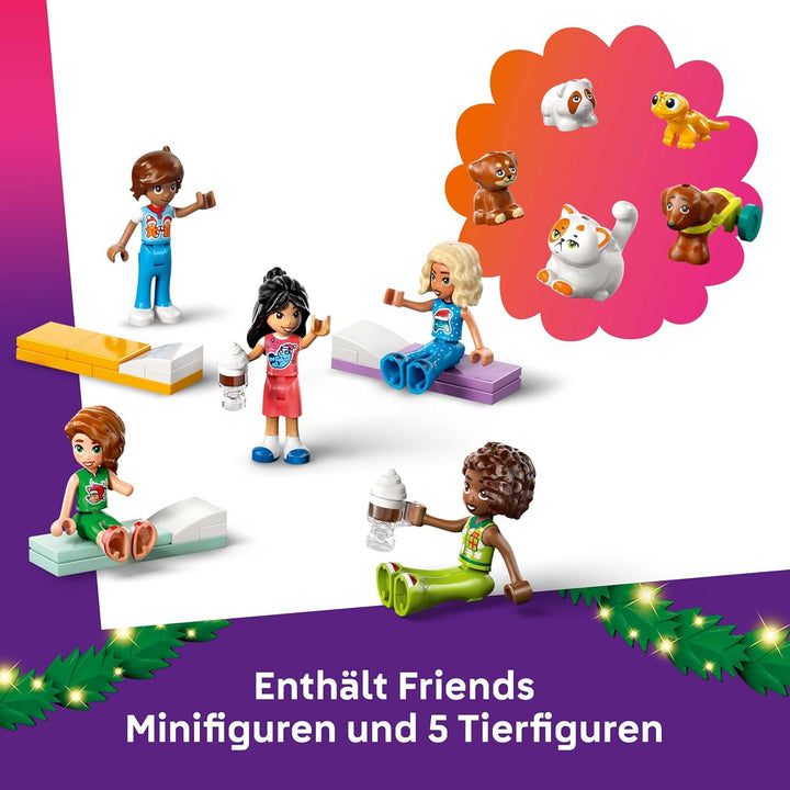LEGO Friends Adventskalender 2025 - Weihnachten Spielzeug mit 24 Überraschungen inkl. 5 Minifiguren,