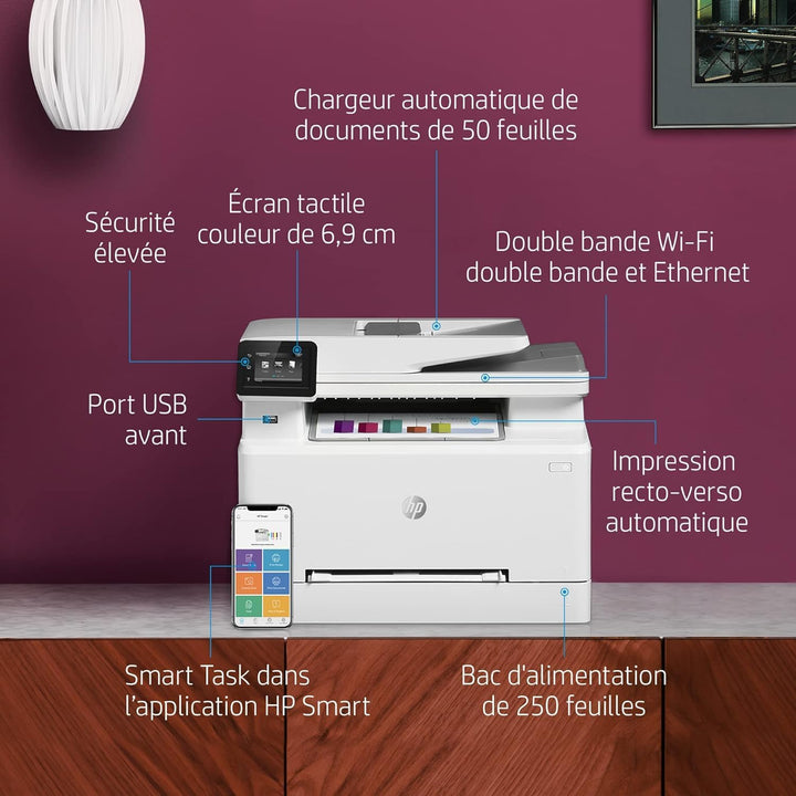HP Color LaserJet Pro M283fdw Multifunktions-Farblaserdrucker (256MB, Drucker, Scanner, Kopierer, Fa