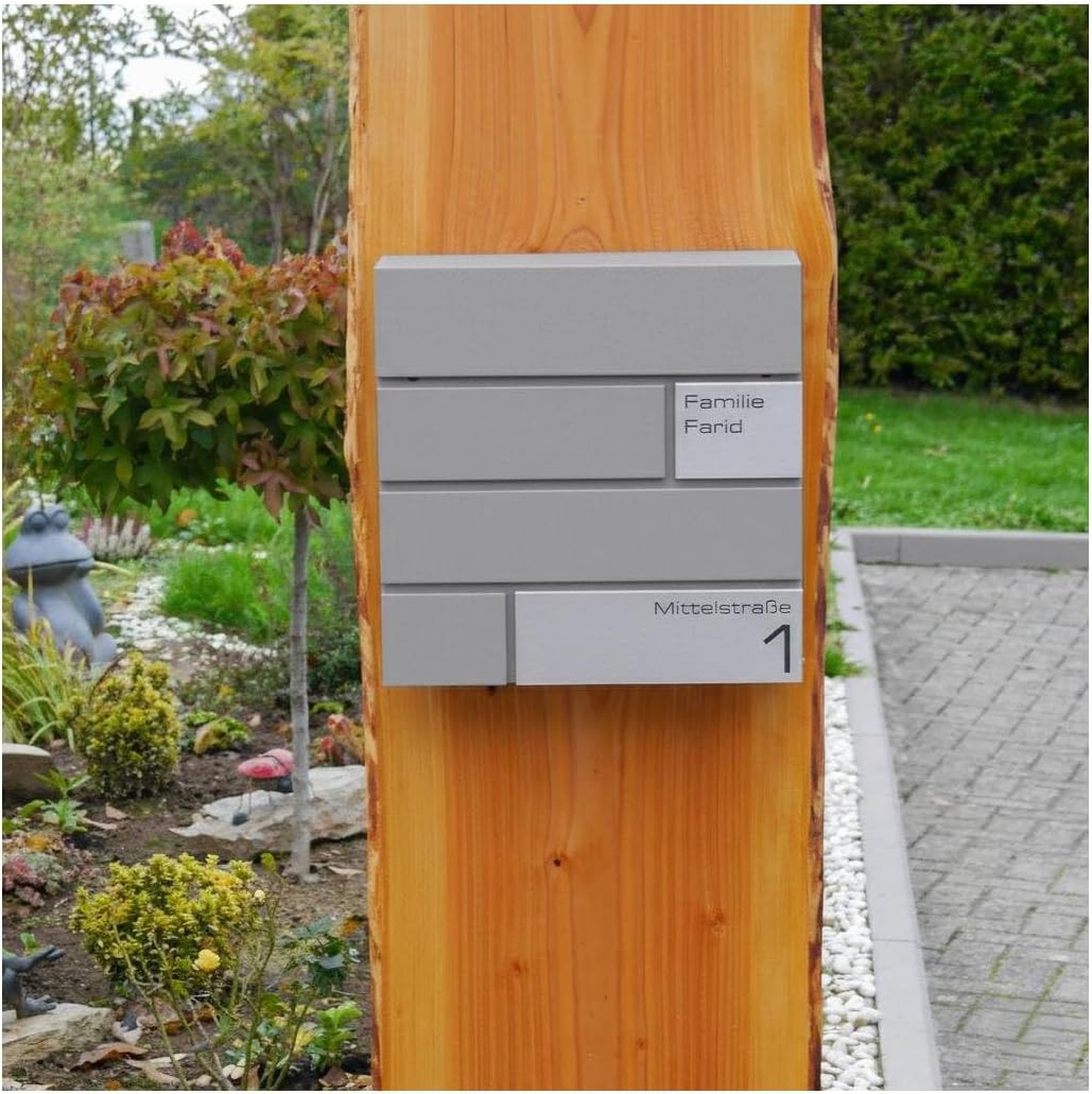 Metzler Briefkasten in Anthrazit Modell G - Pulverbeschichtung in RAL 9007 Graualuminium - Postkaste