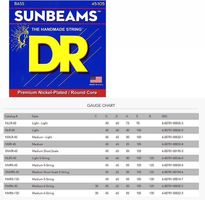 DR B SUNB NMLR-45 Sunbeam Medium-Lite Saite