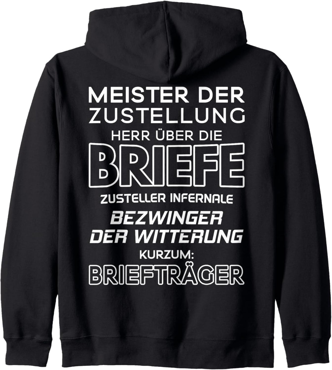 Briefträger Meister Der Zustellung Postbote Zusteller Kapuzenjacke