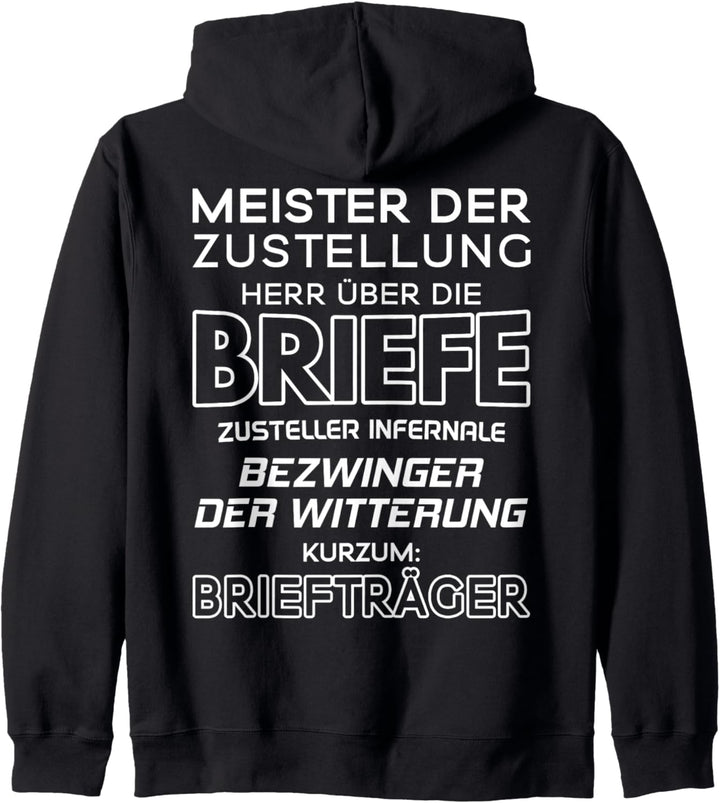 Briefträger Meister Der Zustellung Postbote Zusteller Kapuzenjacke