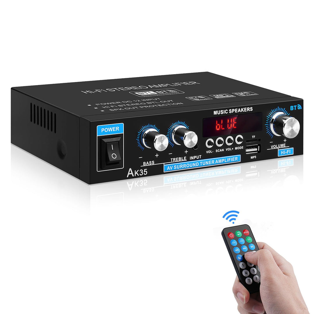 AK35 HiFi Stereo Amplifier Bluetooth 5.0 Digital Mini-Verstärker 300W 2.0-Kanal HiFi-Leistungsverstä